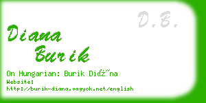 diana burik business card
